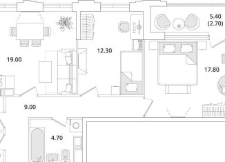 Продажа 2-комнатной квартиры, 69.7 м2, Санкт-Петербург, Планерная улица, 99, муниципальный округ Юнтолово