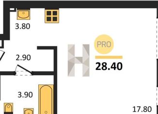 Продам квартиру студию, 28.4 м2, Новосибирская область, автодорога № 11