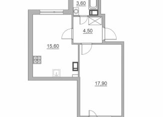 Продается 1-ком. квартира, 43.2 м2, Всеволожск, Взлётная улица, 14