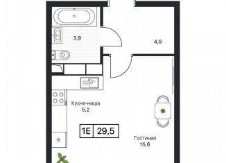 Продам 1-комнатную квартиру, 29.5 м2, Пушкино