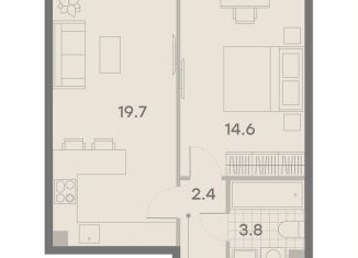 Продается однокомнатная квартира, 40.5 м2, Москва, ЖК Парксайд, 3