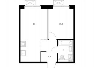 Продам 1-ком. квартиру, 35.5 м2, Московская область