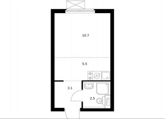 Продаю квартиру студию, 21.8 м2, Московская область