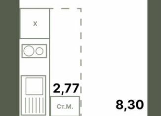 Продается 1-ком. квартира, 18.5 м2, село Миловка