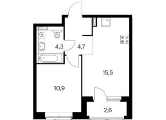 Продажа 1-ком. квартиры, 35.6 м2, Екатеринбург, Железнодорожный район, ЖК Космонавтов 11, 4.2