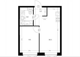 Продаю однокомнатную квартиру, 32.5 м2, Москва, район Южное Бутово