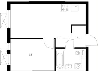 Продается 1-ком. квартира, 31.6 м2, Московская область, микрорайон Белая Дача, 10