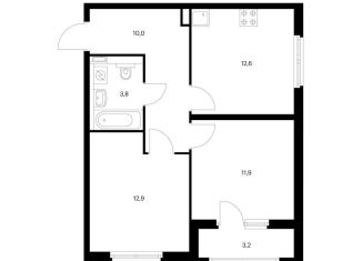 Продажа 2-ком. квартиры, 52.8 м2, Ярославская область