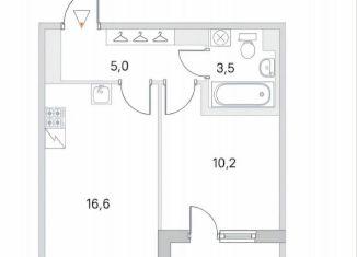 1-ком. квартира на продажу, 40.3 м2, посёлок Шушары, улица Нины Петровой, 6к5