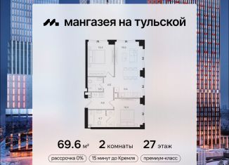 2-комнатная квартира на продажу, 69.6 м2, Москва, ЮАО