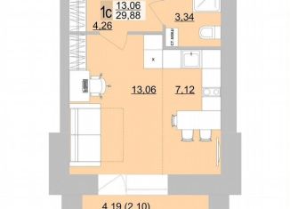 Продаю квартиру студию, 29.9 м2, Берёзовский