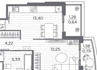 Продам 1-комнатную квартиру, 37 м2, Санкт-Петербург, Калининский район