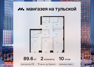 Продам двухкомнатную квартиру, 89.6 м2, Москва, Даниловский район