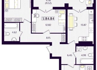 Продажа 3-ком. квартиры, 84 м2, Зеленоградск