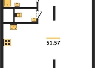 Продам 1-комнатную квартиру, 51.6 м2, Воронеж, улица Фридриха Энгельса, 88