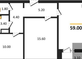 Продажа 2-ком. квартиры, 59 м2, Воронеж, улица Пескова, 6, Центральный район