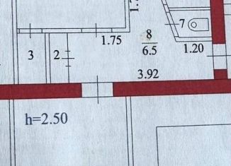 Продается 2-ком. квартира, 49.5 м2, Благовещенск, Партизанская улица, 25