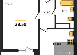 Продажа 1-ком. квартиры, 38.5 м2, Воронеж, улица Пескова, 6, Центральный район