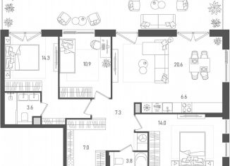 Продажа 4-ком. квартиры, 98 м2, Москва, Даниловский район, 2-й Павелецкий проезд, 7