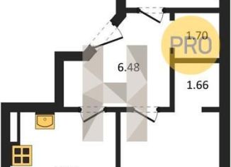 1-комнатная квартира на продажу, 39.5 м2, Новосибирск