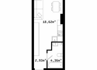 Продам квартиру студию, 25.9 м2, Челябинск, улица Труда, 187