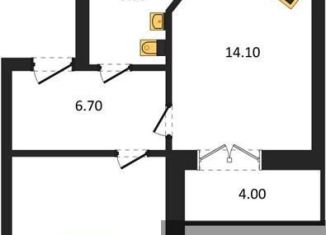 Продается 1-комнатная квартира, 45.7 м2, Воронеж, Ленинский район, улица Красных Партизан, 35