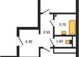 2-ком. квартира на продажу, 57 м2, Воронеж, Острогожская улица, 36