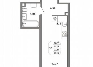 Продаю квартиру студию, 27.3 м2, Екатеринбург, Орджоникидзевский район