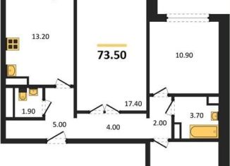 Продам 3-комнатную квартиру, 73.5 м2, Воронеж, Советский район, улица Полковника Богомолова, 1