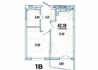 Продается 1-комнатная квартира, 42.1 м2, Ростовская область