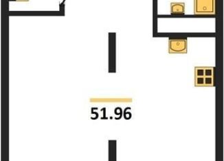 Однокомнатная квартира на продажу, 52 м2, Воронеж, улица Фридриха Энгельса, 88