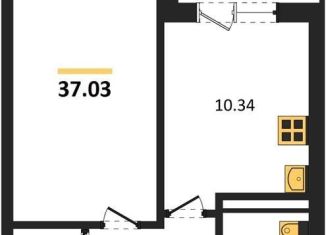 Продам 1-ком. квартиру, 37 м2, Воронеж, улица 45-й Стрелковой Дивизии, 259/27