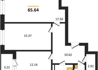 Двухкомнатная квартира на продажу, 65.6 м2, Воронеж, улица 45-й Стрелковой Дивизии, 259/27, Коминтерновский район