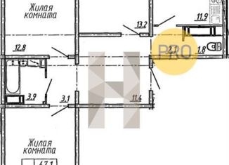 Продается 3-комнатная квартира, 83.1 м2, Воронеж, улица Пескова, 6