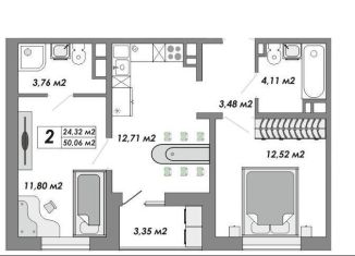 Продается 2-ком. квартира, 50 м2, Оренбургская область, улица Гаранькина, 22