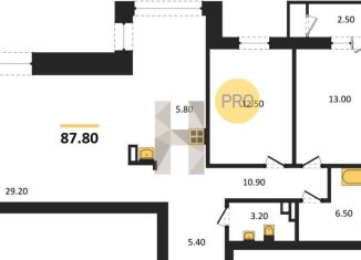 2-ком. квартира на продажу, 87.8 м2, Новосибирск, Дзержинский район, улица Фрунзе, 236