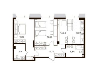 Продажа 3-ком. квартиры, 79.4 м2, Хабаровский край, улица Истомина, 9