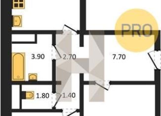 Продается двухкомнатная квартира, 65.4 м2, Воронеж, улица Шишкова, 140Б/23