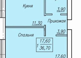 Продается однокомнатная квартира, 36.7 м2, Оренбург, Российская улица, 18