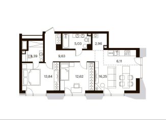 Продажа 3-ком. квартиры, 70.8 м2, Хабаровский край, улица Истомина, 9