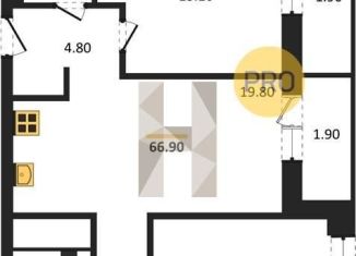 2-ком. квартира на продажу, 66.9 м2, Новосибирск, ЖК Мылзавод