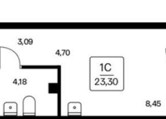 Продам квартиру студию, 23.3 м2, Новосибирск, метро Заельцовская