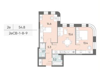 Продажа 2-комнатной квартиры, 54.8 м2, Москва, Даниловский район