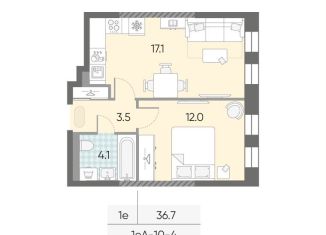 1-ком. квартира на продажу, 36.7 м2, Москва, станция Верхние Котлы