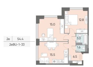 Продам двухкомнатную квартиру, 54.4 м2, Москва, метро Нагатинская