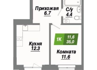 Продаю однокомнатную квартиру, 35 м2, Новосибирск, метро Гагаринская