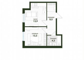 Продается 1-комнатная квартира, 38.8 м2, Краснодарский край