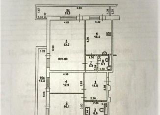 Продажа трехкомнатной квартиры, 101 м2, Ростов-на-Дону, улица Максима Горького, 11/43, ЖК Олимп-Тауэрс