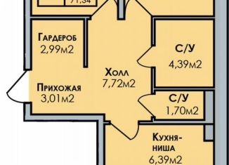 Продается 3-ком. квартира, 71.3 м2, Удмуртия