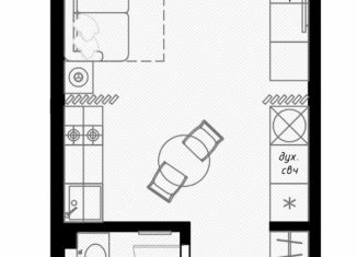 Продается 1-ком. квартира, 25.3 м2, Сочи